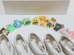 iPhone充電器  ⭐︎お好きな断線防止カバー1つプレゼント⭐︎ 5本　送料込みのサムネイル