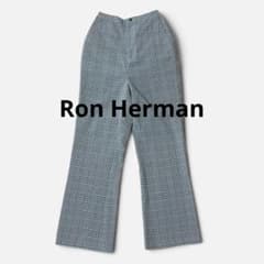 Ron Herman 론허먼 체크 팬츠 XS 라임 그린