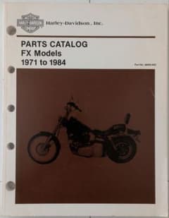 Harley-Davidson FXモデルパーツカタログ1971to1984 - メルカリ