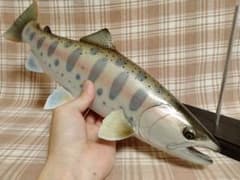 ハンドメイド 39cmヤマメ フィギュア レプリカ オブジェ ルアー釣り