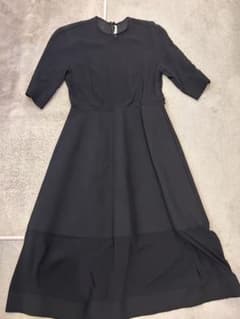 celine ワンピース シフォンと張り素材　サイズタグなし　黒のサムネイル