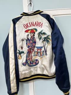 東洋エンタープライズ☆両面刺繍ロゴリバーシブルスカジャン 沖縄のサムネイル