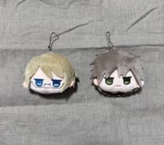 ダンガンロンパ　フェイスぬいぐるみキーホルダー　苗十神白夜&苗木誠のサムネイル