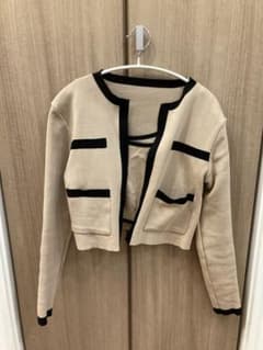 DHOLIC 配色ニットノースリーブ&オープンカーディガンセットのサムネイル