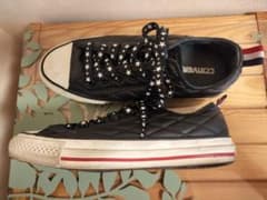 【Converse】中古★コンバースシューズ　黒　24.5のサムネイル