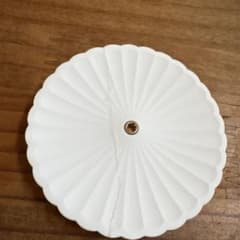 mii様専用 ホワイト リブデザイン皿 ひび割れあり - メルカリ