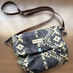 Hand Made オルテガ柄 サコッシュ ショルダーバッグのサムネイル