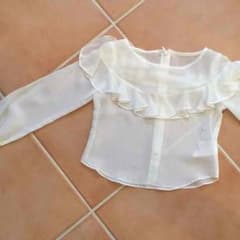 snidel girl ブラウス 100cm ホワイト 新品のサムネイル