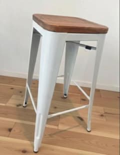 Aスツール木製座面 ⭐︎インダストリアル⭐︎バースツール