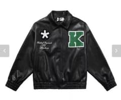 Black Air Puzzle leather jacketのサムネイル