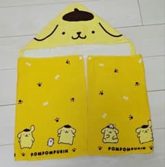 サンリオ ポムポムプリン フード付きバスタオル ポンチョのサムネイル