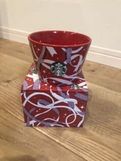 スターバックス　ミニカップ食器　赤のサムネイル