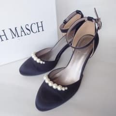 MISCH MASCH パール付きアンクルストラップパンプス ヒールのサムネイル