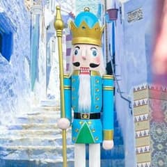[超特大152cm] 木製 くるみ割り人形 クリスマス ディスプレイ イベントのサムネイル