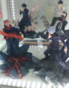 [Set of 4] Jujutsu Kaisen Shibuya Incident Figures Connectable Diorama: Gojo, Sukuna, Toji, Megumi