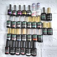 100均系ジェルネイル まとめ売り 31本 ダイソー キャンドゥ セリア