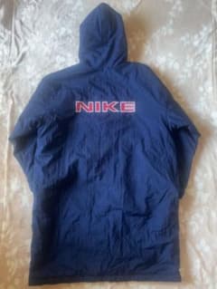 90s NIKE ベンチコート ヴィンテージ ナイロンジャケット 海外製 白 