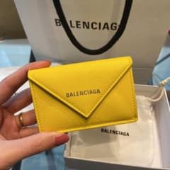 値引き可★【新品未使用】BALENCIAGAペーパーミニウォレットのサムネイル