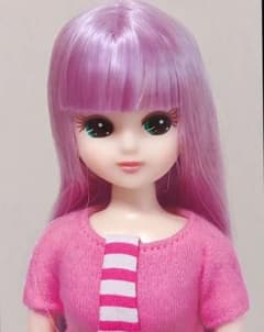 リカちゃん　紫髪　ピンクのサムネイル