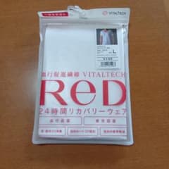 Lサイズ　Vネック　半袖　VITALTECH Red 24時間リカバリーウェアのサムネイル