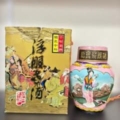 未開封　中国　紹興酒 陶器 古酒 希少品　千年美酒　お酒　箱付き　レア 未開封 中国 紹興酒 陶器 古酒 希少品 千年美酒 お酒 箱付き レア