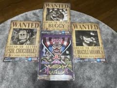 ワンピース 一番くじ J賞 手配書 4枚セット バギー クロコダイル ミホークのサムネイル