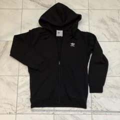 adidas フルジップパーカー ブラックのサムネイル