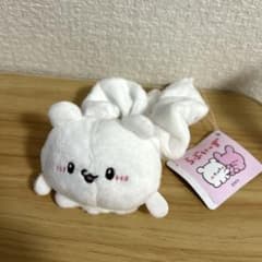 らぶいーず　マスコット付きシュシュ　ぬいぐるみシュシュ　ホワイト　白