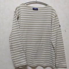 SAINT JAMES ベージュ白ボーダー長袖レディース M相当のサムネイル