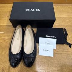 お値下げ中】CHANEL バレエシューズ ブラック 39ハーフ - メルカリ