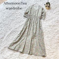 AfternoonTea wardrobe リバティプリントワンピース 半袖 L - メルカリ