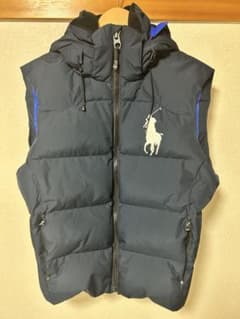 Ralph Lauren フード付きダウンベスト ネイビーのサムネイル