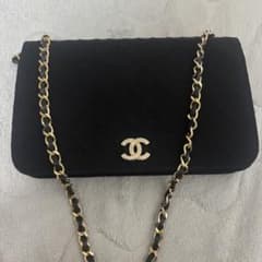 CHANEL シャネル ココマーク コットン チェーン ショルダー バッグのサムネイル