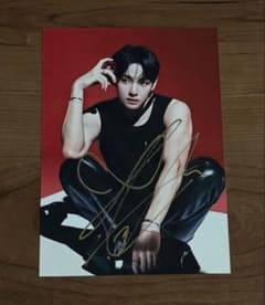 BTS 태태 태현 V 친필 사인 원시 사진 사진 2l판 비매품 ◎