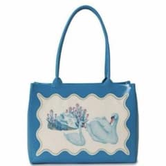 BEAMS ルルメリー　ルルメリーのお花のティグレ　バッグ BEAMS COUTURE ルルメリーお花のティグレのバッグ（白鳥） ビームス
