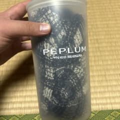 PEPLUM ブラックホワイトチェックロングスカートのサムネイル