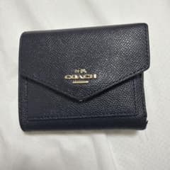 COACH 三つ折り財布 ネイビーのサムネイル