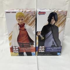 NARUTO 忍界造形列伝 うずまきナルト うちはサスケ フィギュア 2点