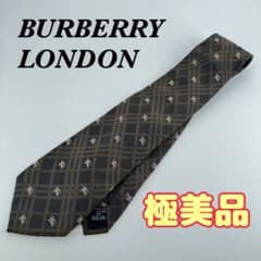 BURBERRY LONDON ネクタイ ホースロゴ シルク100% ブラウン - メルカリ