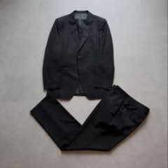 美品　オリヒカ　メンズ ブラック スーツ セットアップのサムネイル