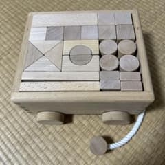 木製知育玩具 積み木 積み木 黒澤のハンドメイド2段43ピース 