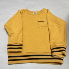 BREEZE キルティングトレーナー イエロー 120cmのサムネイル
