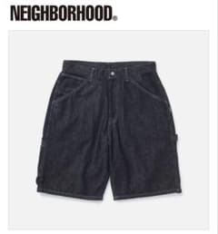 わ*ー様 DENIM PAINTER SHORT PANTS xl black - メルカリ