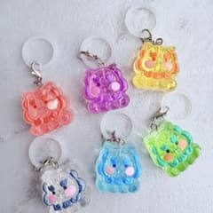 シーサー アクリル めじるしアクセサリー 6個セットのサムネイル