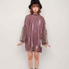 merry jenny ベロアチュール切替ワンピのサムネイル