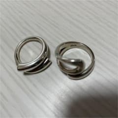 シルバー・ゴールドリング　3点セットのサムネイル