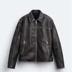 ZARA グラデーションフェイクレザージャケット - メルカリ