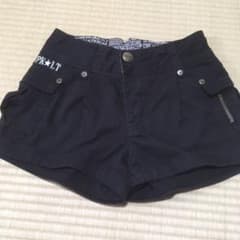 ブラック　ショートパンツ　ピンクラテ　S 160のサムネイル