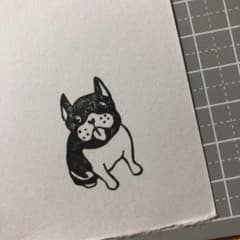 フレンチブルドッグ　消しゴムはんこのサムネイル