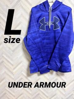UNDER ARMOUR パーカー ブルー 【古着】